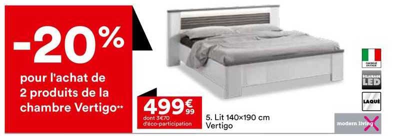 lit 140 x 190 cm vertigo modern living