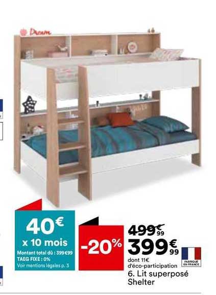 lit superposé shelter
