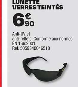 lunette verres teintés