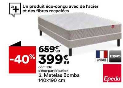 matelas bomba 140 x 190 cm epeda