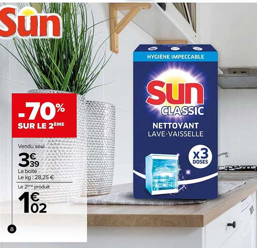 nettoyant lave-vaisselle sun classic