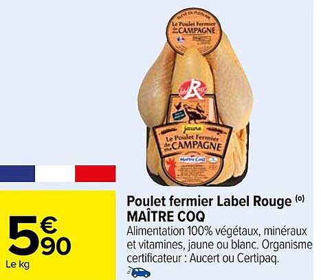 poulet fermier label rouge maître coq