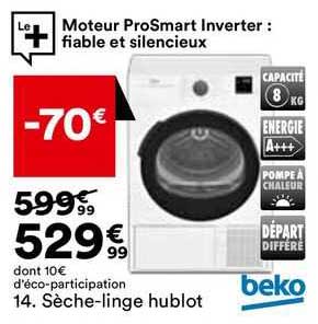 sèche-linge hublot beko
