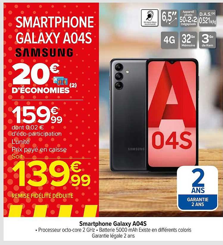 Smartphone Galaxy A04s Samsung