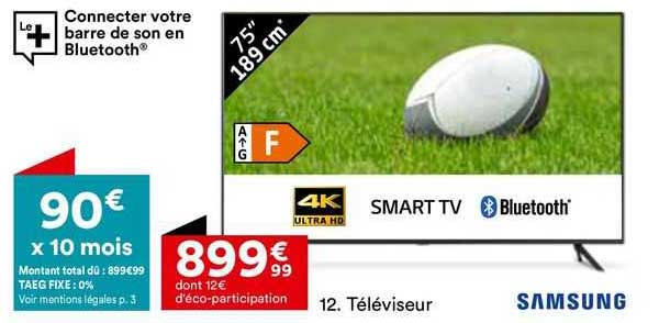 Téléviseur 75" 189 Cm Samsung