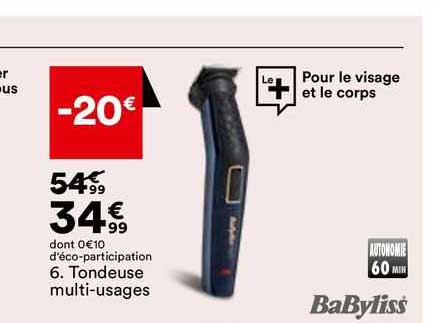 tondeuse multi-usages babyliss