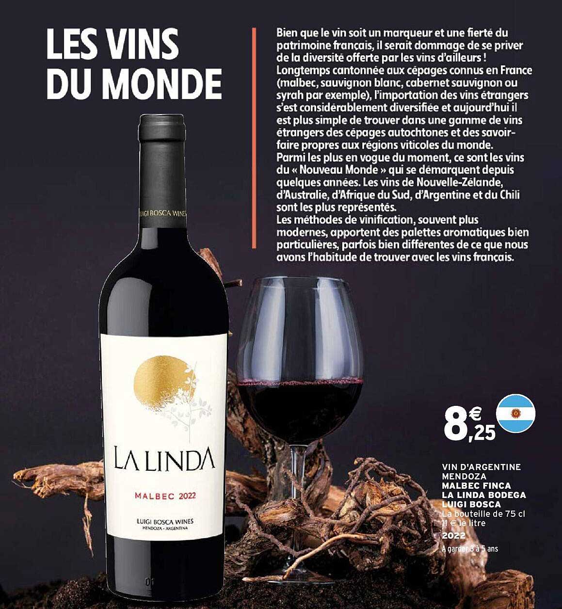 vin d'argentine mendoza malbec finca la linda bodega luigi bosca