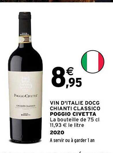 vin d'italie docg chianti classico poggio civetta 2020