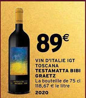 vin d'italie igt toscana testamatta bibi graetz 2020