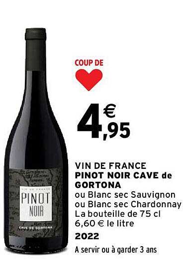 vin de france pinot noir cave de gortona 2022