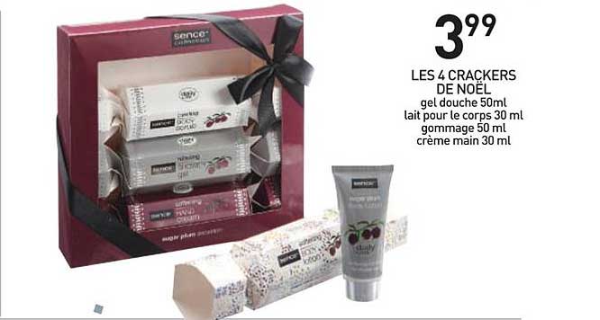 4 crackers de noël senco