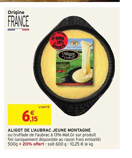 aligot de l'aubrac jeune montagne