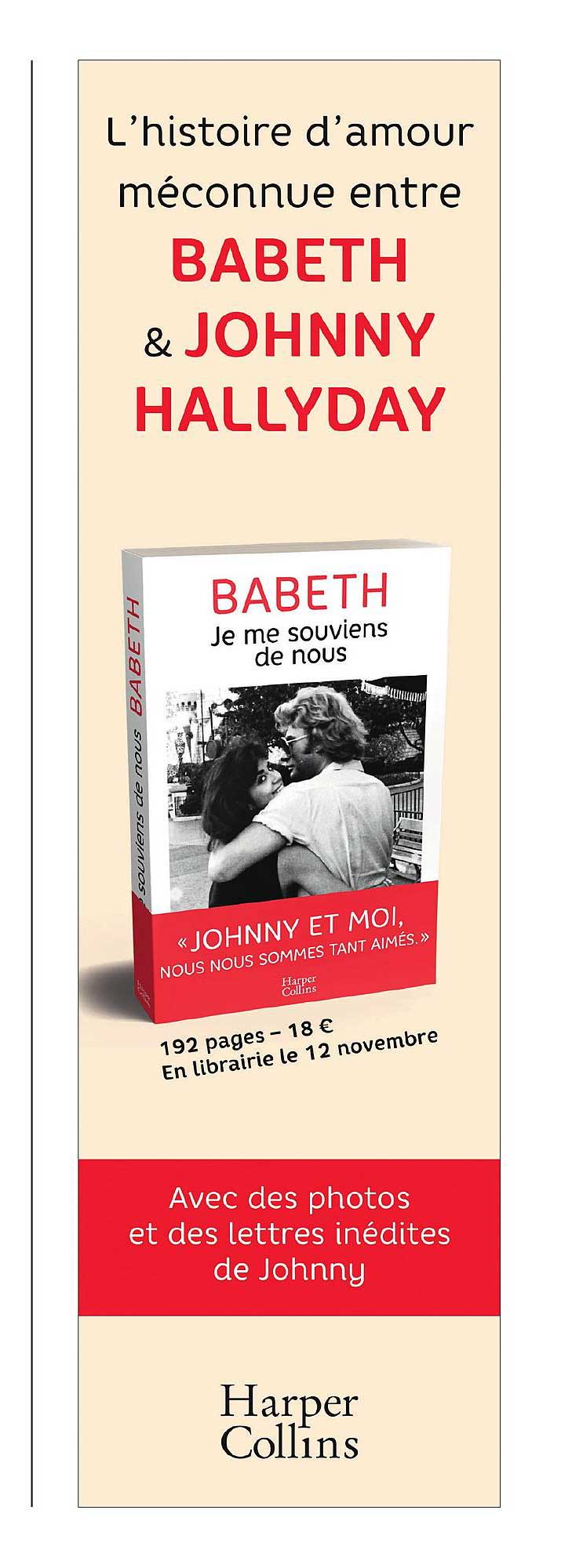 babeth & johnny hallyday harper collins