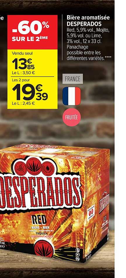 Bière Aromatisée Desperados