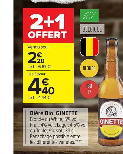 bière bio ginette