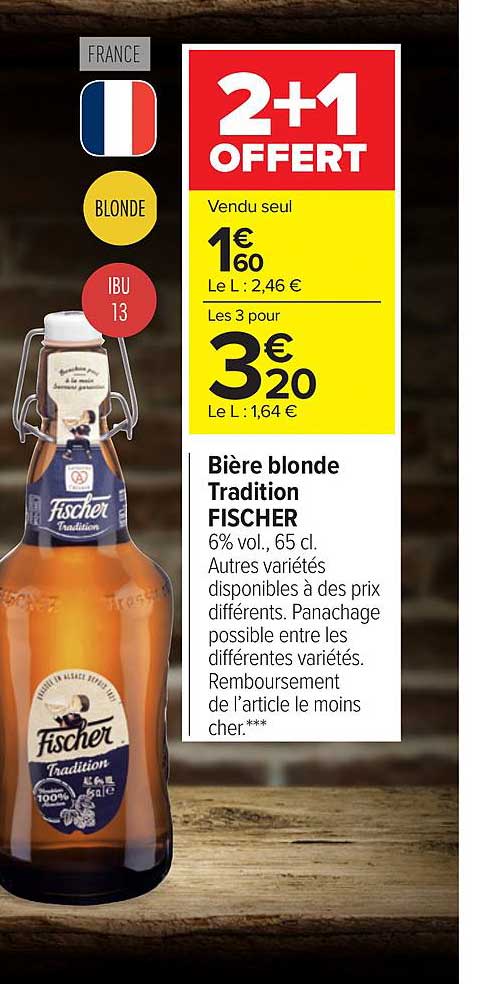 Bière Blonde Tradition Fisher