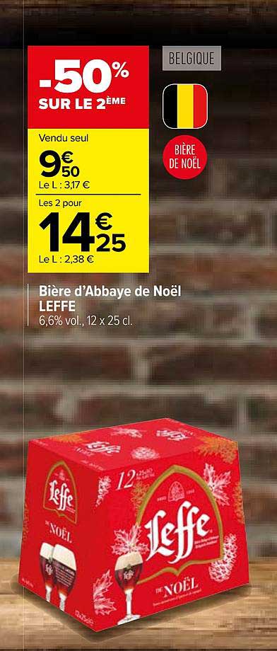 Bière D'abbaye De Noël Leffe