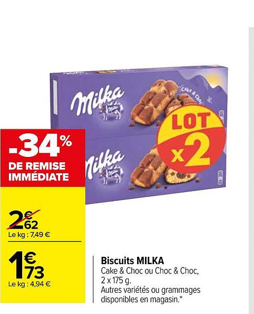 Biscuits Milka