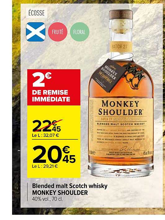 blended malt scotch whisky monkey shoulder