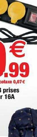 bloc 8 prises + inter 16 a