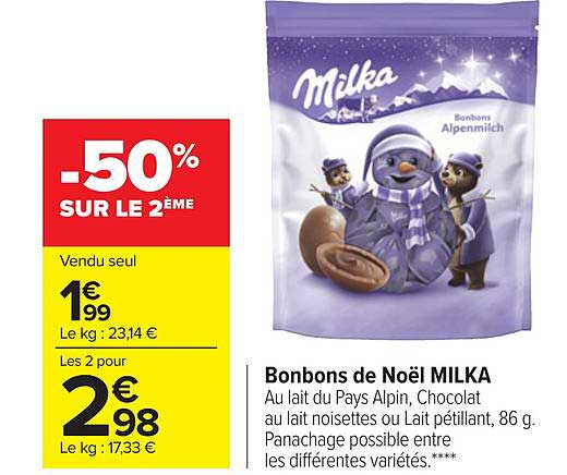 Bonbons De Noël Milka