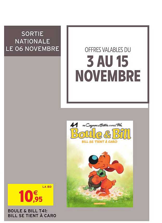 boule & bill t41 bill se tien à caro