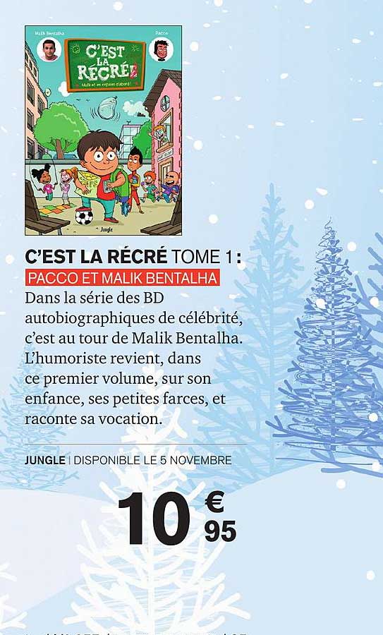 c'est la récré tome 1 pacco et malik bentalha