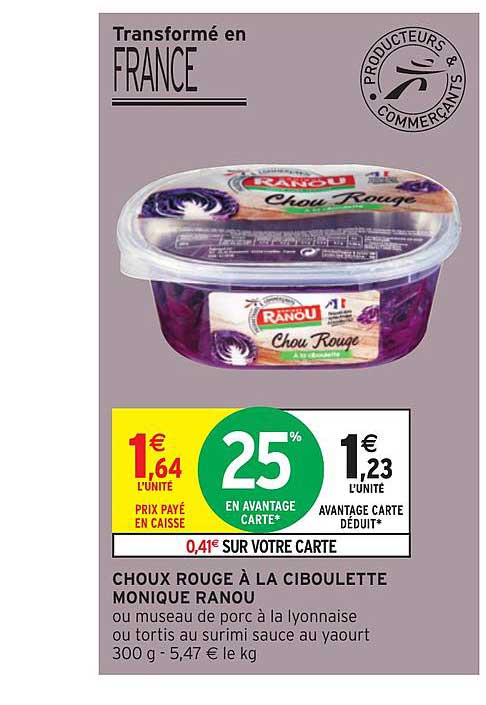 choux rouge à la ciboulette monique ranou