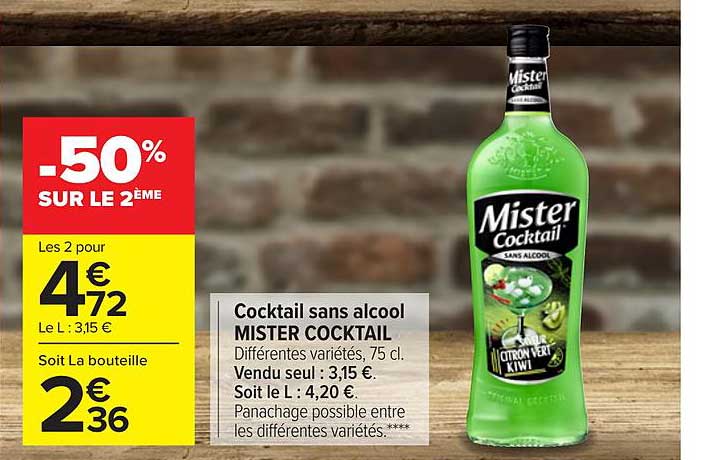 cocktail sans alcool mister cocktail