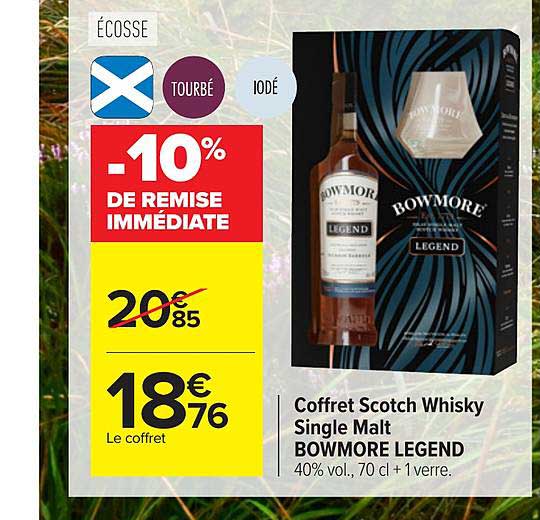 Coffret Scotch Whisky Single Malt Bowmore Legend