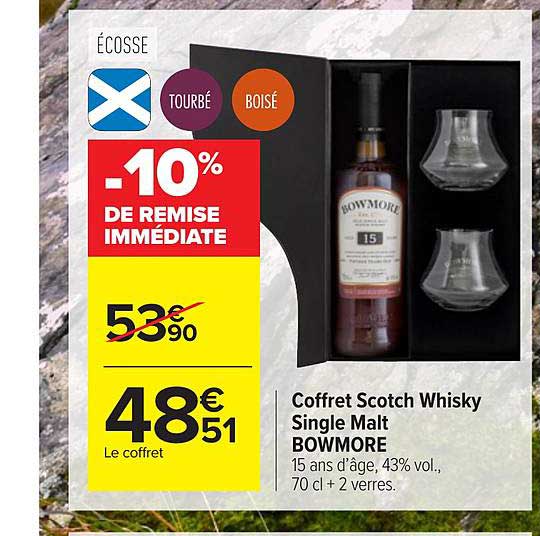 coffret scotch whisky single malt bowmore