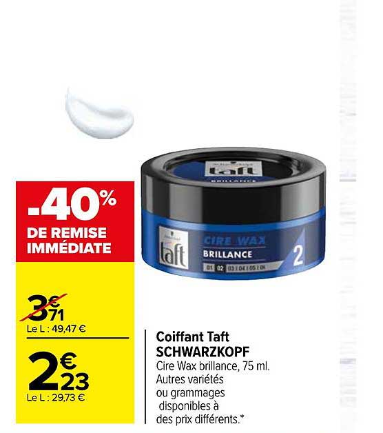 coiffant taft schwarzkopf