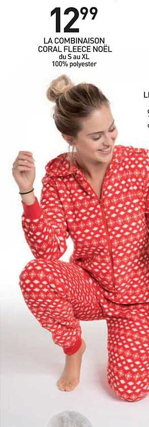 combinaison coral fleece noël