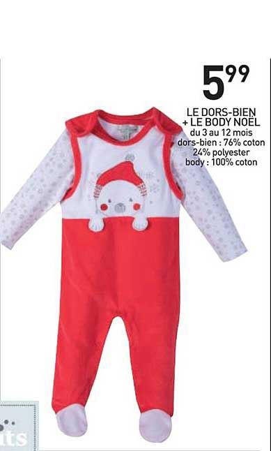 dors bien + body noël