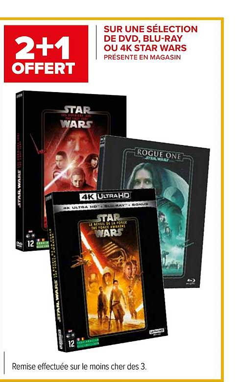 dvd, blue-ray ou  4k star wars