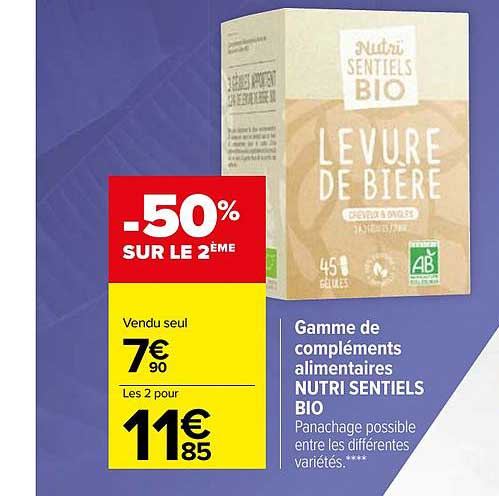 gamme de compléments alimentaires nutri sentiels bio