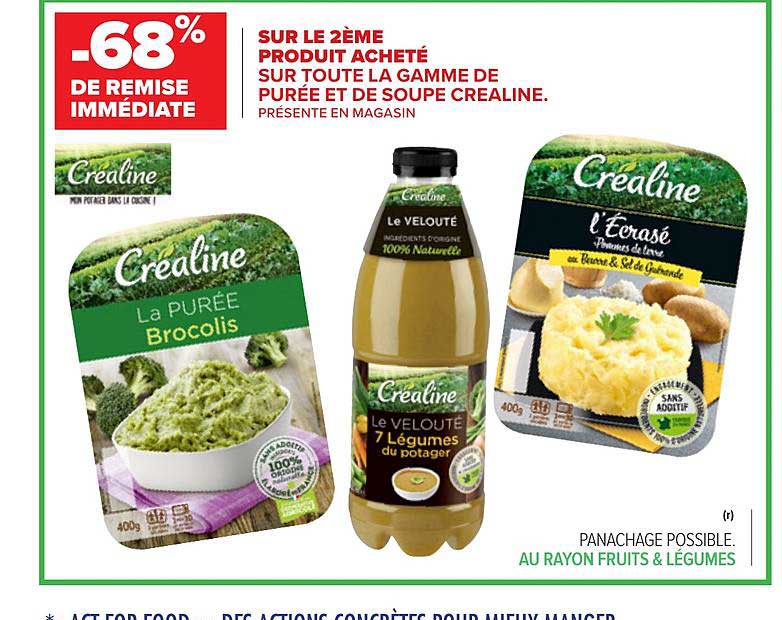 Gamme De Purée Et De Soupe Crealine