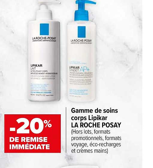 gamme de soins corps lipikar la roche posay