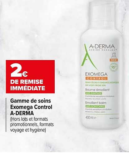 Gamme De Soins Exomega Control A-derma