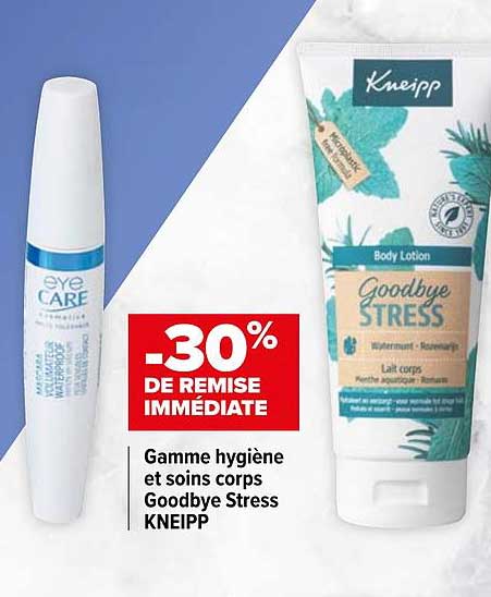 gamme hygiène et soins corps goodbye stress kneipp