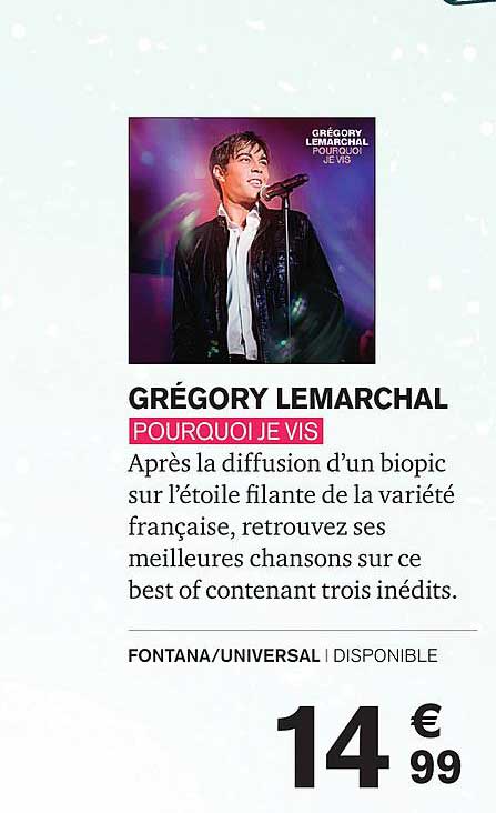 grégory lemarchal pourquoi je vis