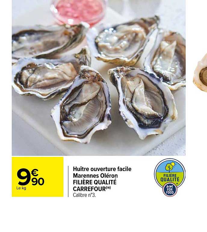 huître ouverture facile marennes oléron filière qualité carrefour