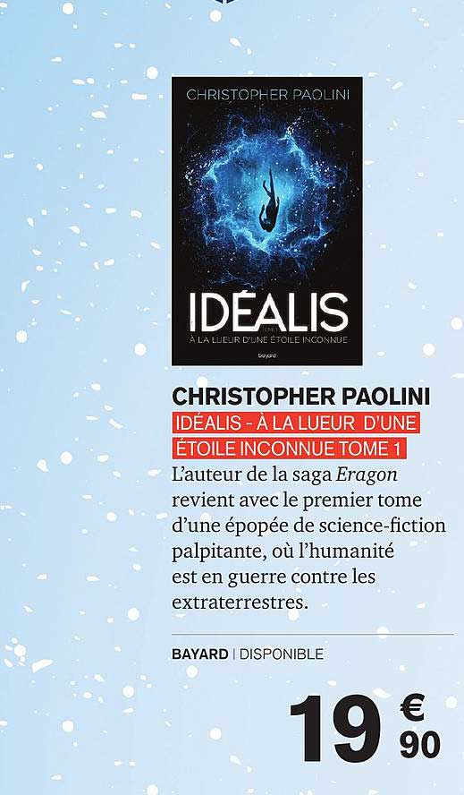 idéalis-à la lueur d'une étoile inconnue tome 1 christopher paolini