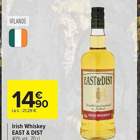irish whiskey east & dist