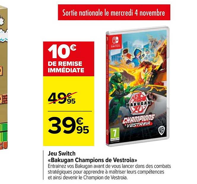 jeu switch «bakugan champions de vestroia»