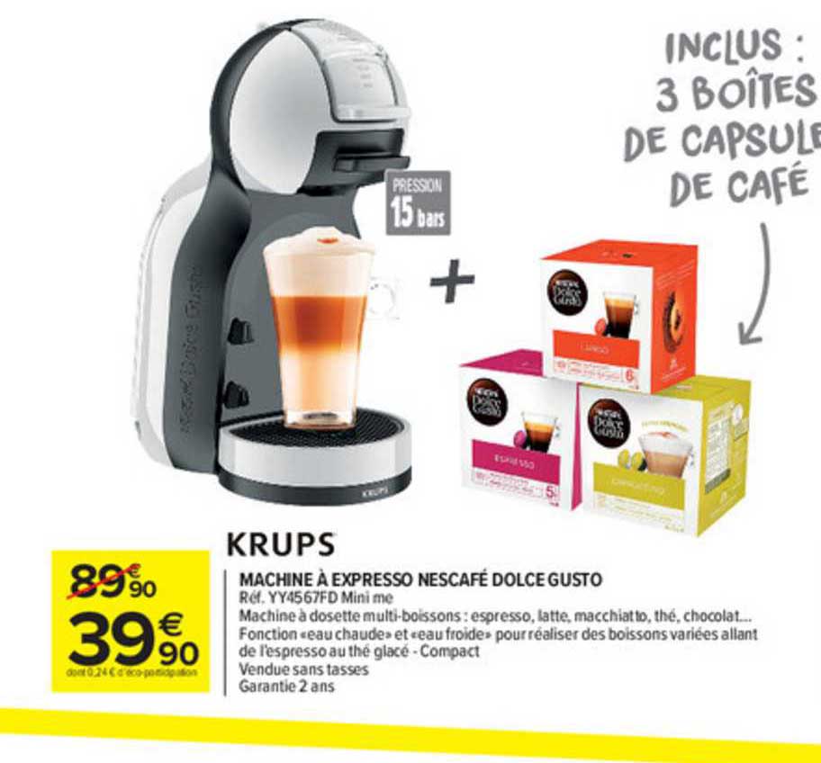 Krups Machine à Expresso Nescafé Dolge Gusto