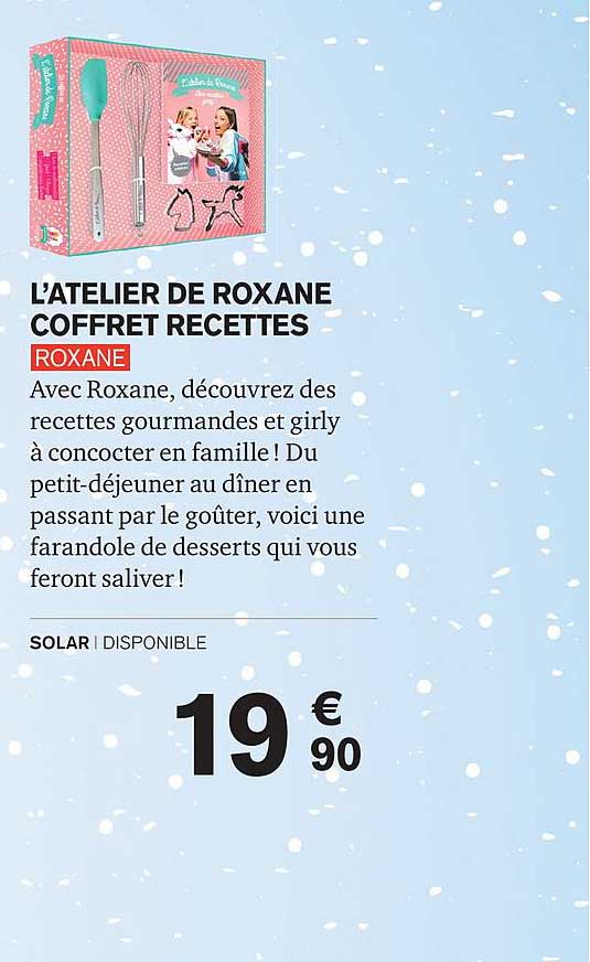l'atelier de roxane coffret recettes roxane