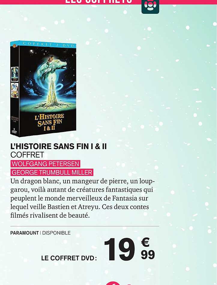 l'histoire sans fin I & II coffret wolfgang petersen george trumbull miller