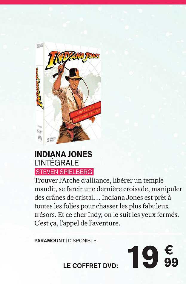 l'intégrale indiana jones steven spielberg