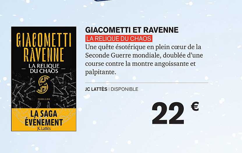 la relique du chaos giacometti et ravenne